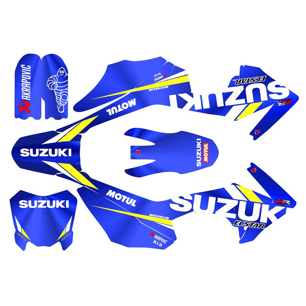 Kit Adesivi Cerchi Moto TotalSkin - Grafica Suzuki Ecstar