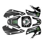 ADESIVI PITBIKE  KLX MONSTER NERO